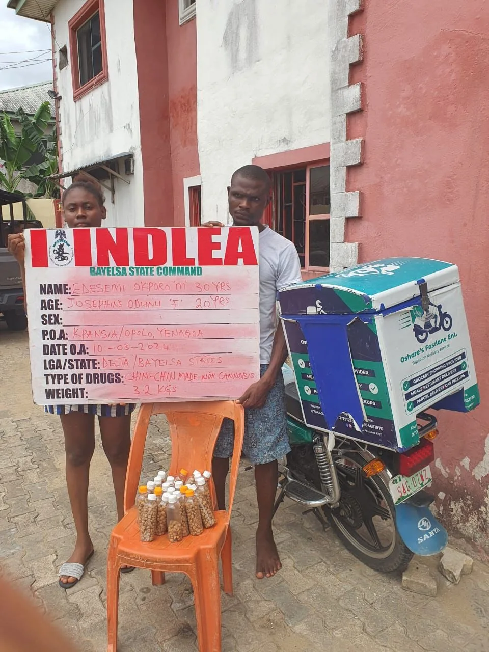 Hair Stylist, Dispatch Rider Arrested For Selling Drug-Laced Chin-Chin To Students, Parties