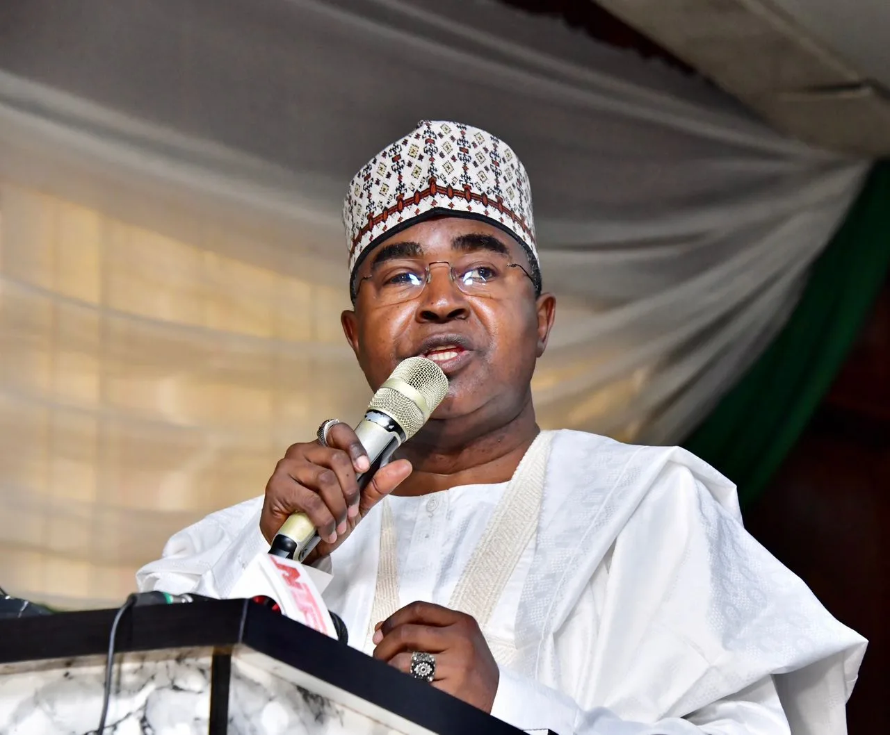 PHOTOS: Chairman/CEO of NDLEA, Brig. Gen. Mohamed Buba Marwa (Retd) CON, OFR, at the Ministerial Service Award for Justice Sector, in commemoration of Nigeria Public Service, where two NDLEA Officers received Commendation and Awards at the Federal Ministry of Justice in Abuja, on Friday, 22nd March 2024