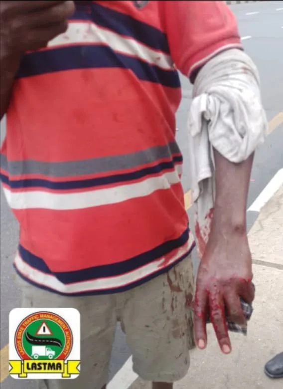 LASTMA Rescues  Driver of Overturned Gas Tanker In Lagos