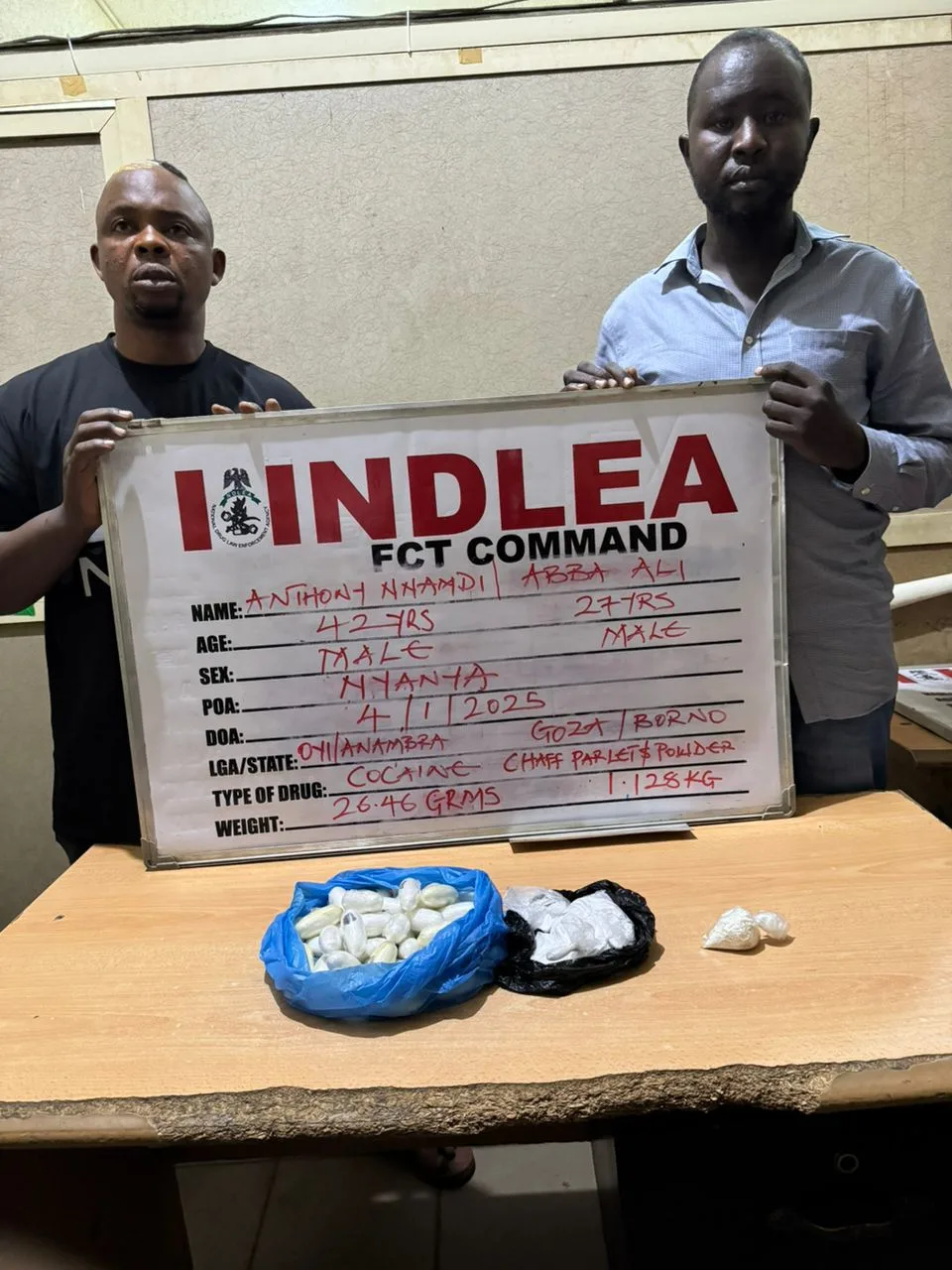 In midnight raid, NDLEA seizes 6 vehicles, 40ft trailer load skunk in Abuja.