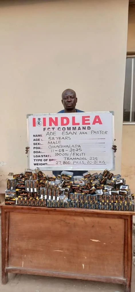 NDLEA intercepts US, Saudi Arabia, Poland, Italy-bound cocaine, opioid shipments in prayer beads, others. Arrests 2 suspects; recovers large consignments of skunk, heroin, opioids in Kano, Kwara, Kaduna, Taraba, Abia, Osun, and FCT raids
