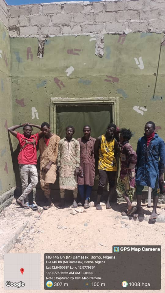 PHOTOS: Seven notorious Boko Haram terrorists surrender in Borno 