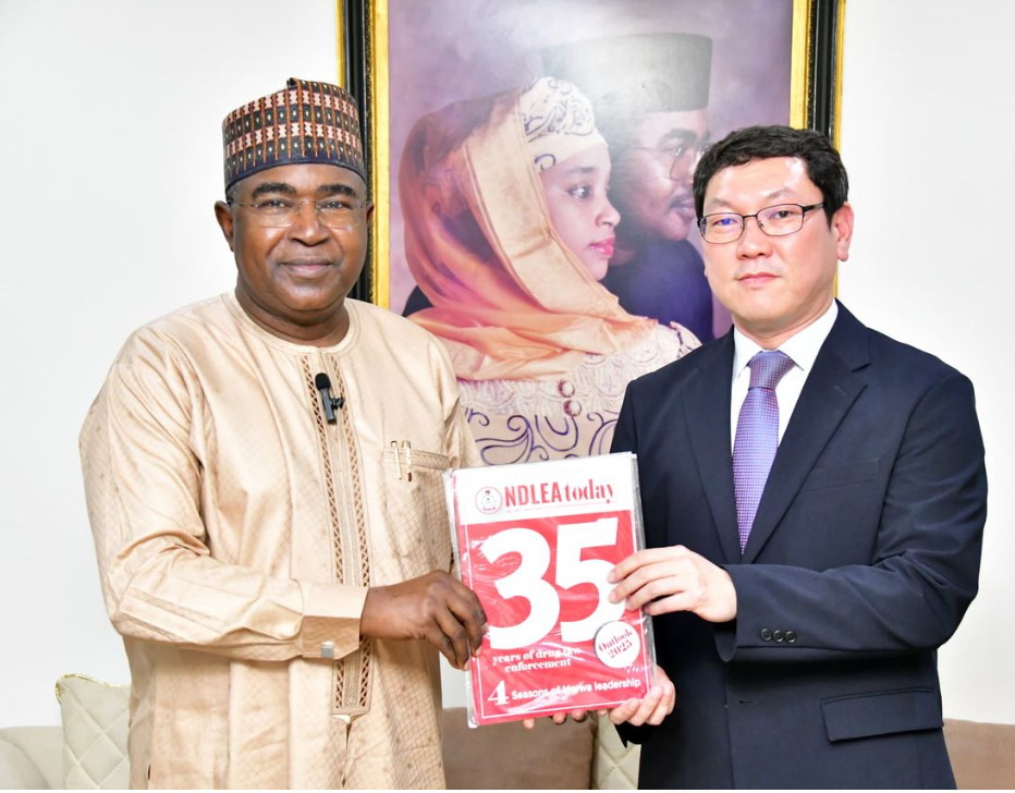 Korean Intelligence Service commends NDLEA on arrest of wanted drug baron, seeks suspect’s extradition. The world can count on Nigeria for effective drug war, Marwa assures; appreciates Korean govt for donating equipment to Agency