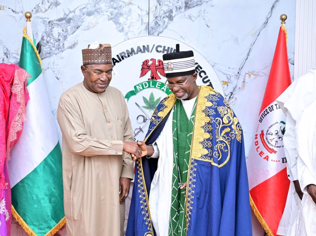 Michika monarch Prof Gadiga commends Marwa, seeks partnership with NDLEA