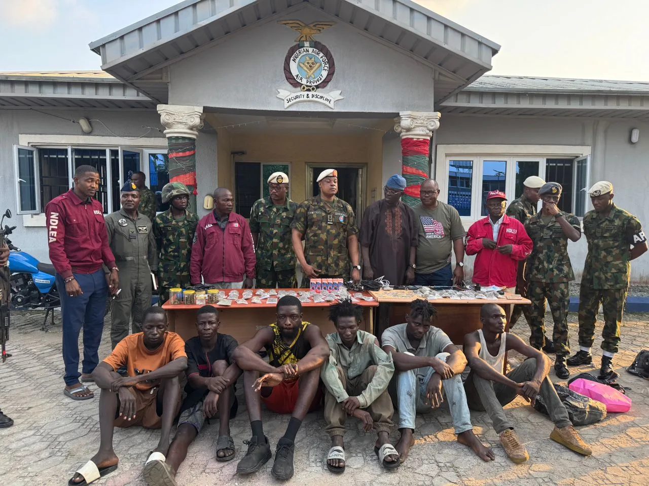 Operation Ember Guard: NAF Hands Over Drug Suspects, Seized Narcotics to NDLEA 